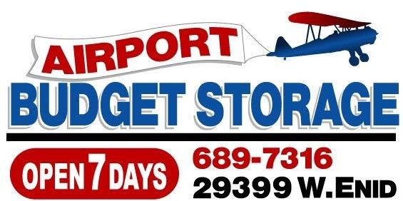Airport Budget Storage Sign